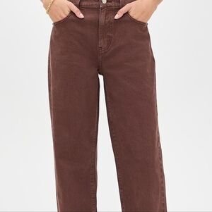 Pistola Cassie Brown Straight Leg Jeans Size 28